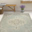 Tapis en laine naturel à motif floral Asaya-799491873