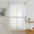 Nikole Floral Rod Pocket Lace Semi Sheer Voile Short Valance for Small Windows, Kitchen & Bathroom - 54 x 18 Inch Length-378952065