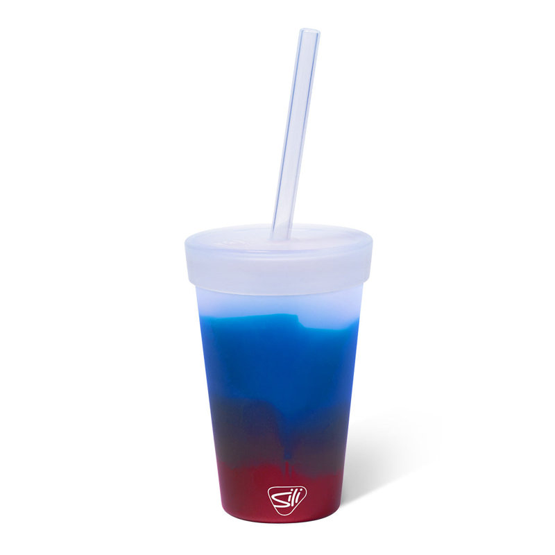 Gobelet en silicone 16 oz Silipint, Americana/icicle