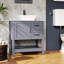 Meuble-lavabo pour salle de bain 30 po gris
