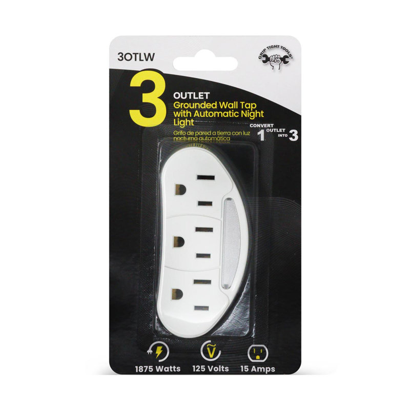 Grounded Wall Tap Outlet