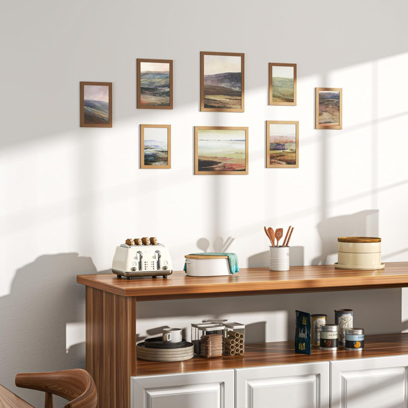 Brown Gallery Wall Picture Frame - Frames Included: 12