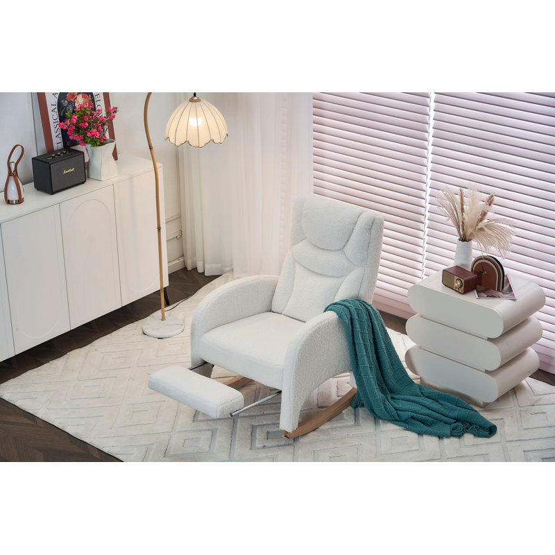 Chaise berçante Teddy, Ivoire ivoire