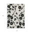 Tapis extérieur lavable floral ivoire et noir 8 pi x 10 pi