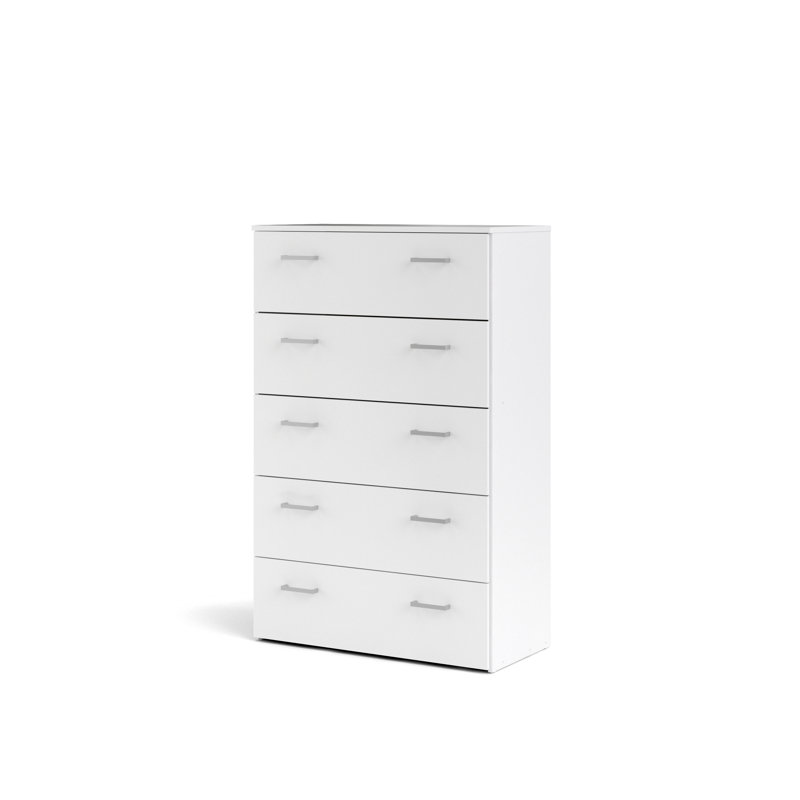 Orval 74.1cm W 5 - Drawer Chest of Drawers, White