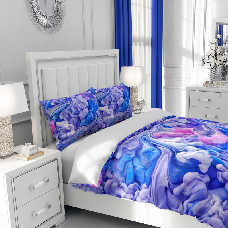Abstract Duvet Cover, King Duvet Cover + 2 King Shams