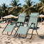 Chaises longues d'extérieur inclinables, réglables et pliables avec porte-gobelet Zero Gravity Chairs-1504885993
