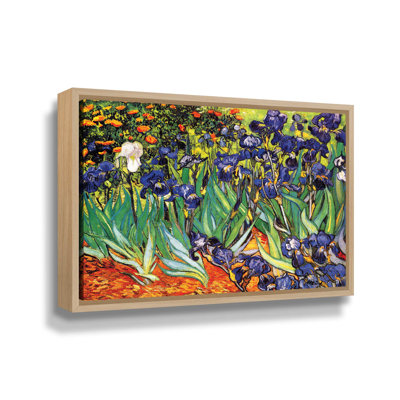 Miko 'Irises' by Vincent van Gogh, Iconic Van Gogh Purple & Blue Flower Oil Paining Fine Art Print, Botanical Wall Art