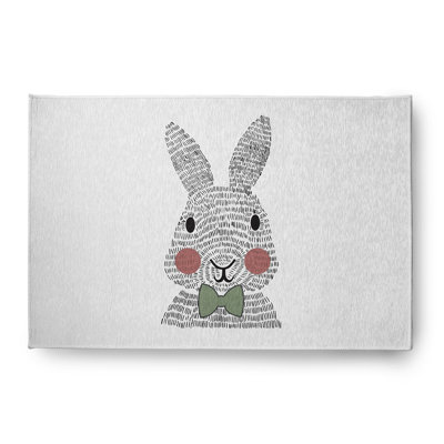 Tapis en chenille nœud papillon