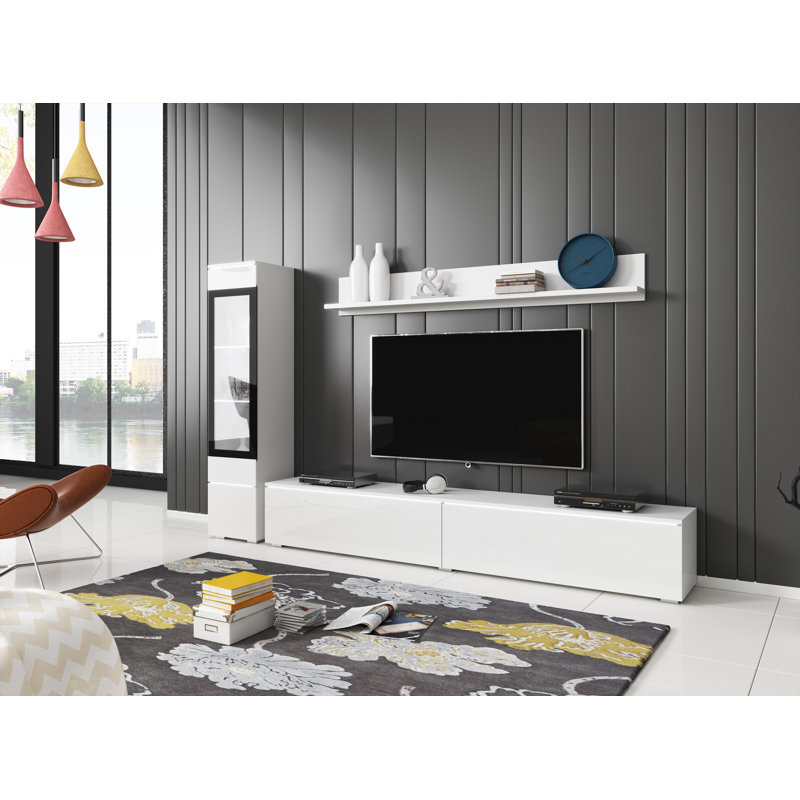 Dorfman Entertainment Centre for TVs up to 75", 180 cm, White