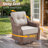 Acton 5 - Pieces Outdoor Wicker Sofa Seating Group With 6" Thick Cushions And Fire Pit-1395603297