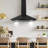 Cosmo 36 In. Vista Collection 380 Cfm Ducted Wall Mount Range Hood, Touch Controls, Led Lights, Matte Black