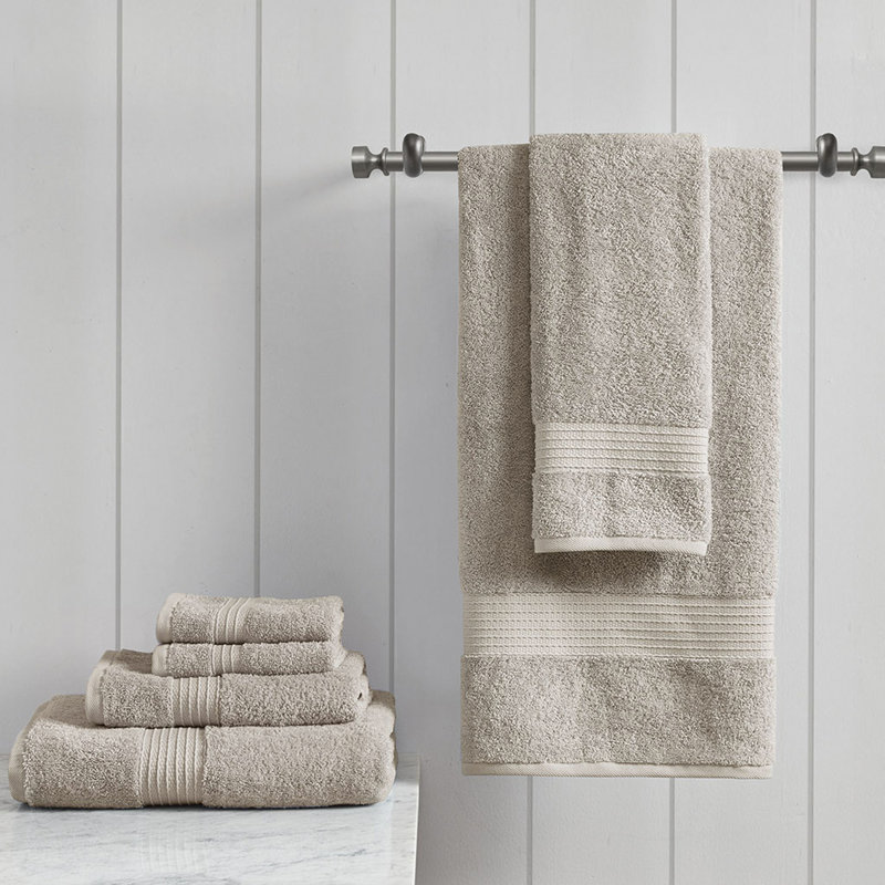 Ensemble de 6 serviettes en coton, Tanné