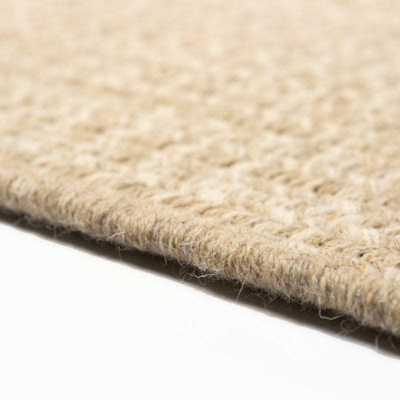 Tweed tissé naturel beige, Rectangle 3 pi x 5 pi