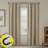 Prescott Herringbone Magnetic Closure 100% Blackout Rod Pocket Curtain Panel-116635985-116635983