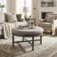 Repose-pieds rond en bois Olympia 33,5 po