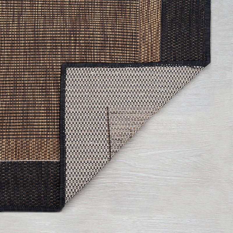 Dellroy Machine Woven Indoor / Outdoor Rug, Round 5'3"