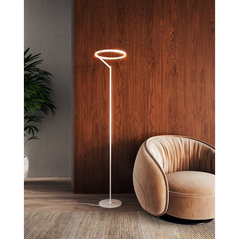 Lampe sur pied à DEL 13 po Roda, Blanc