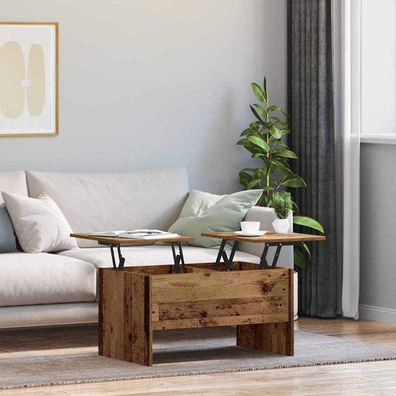 Coffee Table with Storage, Old Wood