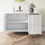 Armoire de rangement à motif de vagues avec 2 portes et 2 tiroirs-2084525498