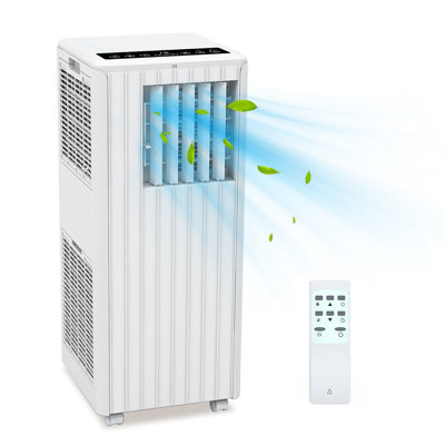 8000 BTU Portable Air Conditioner 350 Sq Ft 3-in-1 AC Dehumidifier Fan Quiet Self-Evaporating Washable Filter Remote