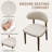 Mid Century Modern Dining Chairs With Brown Solid Wood Legs, Greige Kitchen Chairs-811540765