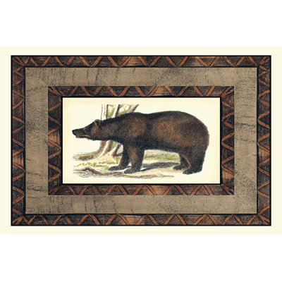 Rustic Bear - Wrapped Canvas Painting