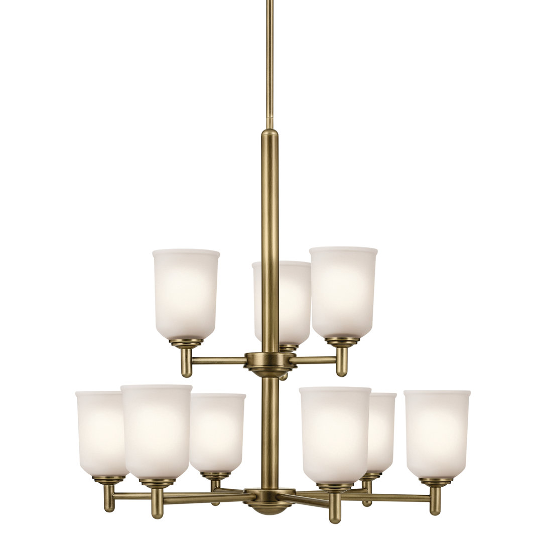 Shailene 9 - Light Steel Dimmable Tiered Chandelier Kichler Lighting