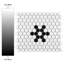 Metro 1" Hex Matte White with Snowflake 10-1/4" x 11-7/8" Porcelain Mosaic Tile