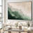 Soothing Abstract Ocean Waves Minimalist Green and Beige Extra Large Framed Wall Art Print Decor (Frame Assembly Required)-105076127