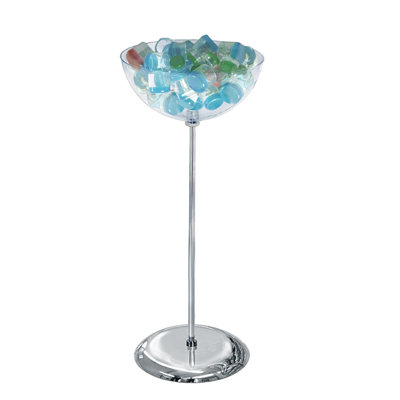 Présentoir de sol à bol simple de 16 po de diamètre