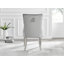 Bilche Round White Marble Glass & Metal Table With Eubanks Velvet Knockerback Dining Chairs-5990916