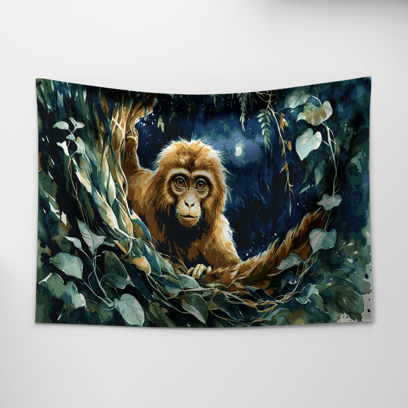 Tapisserie «Wildlife Potto», 68 po x 80 po