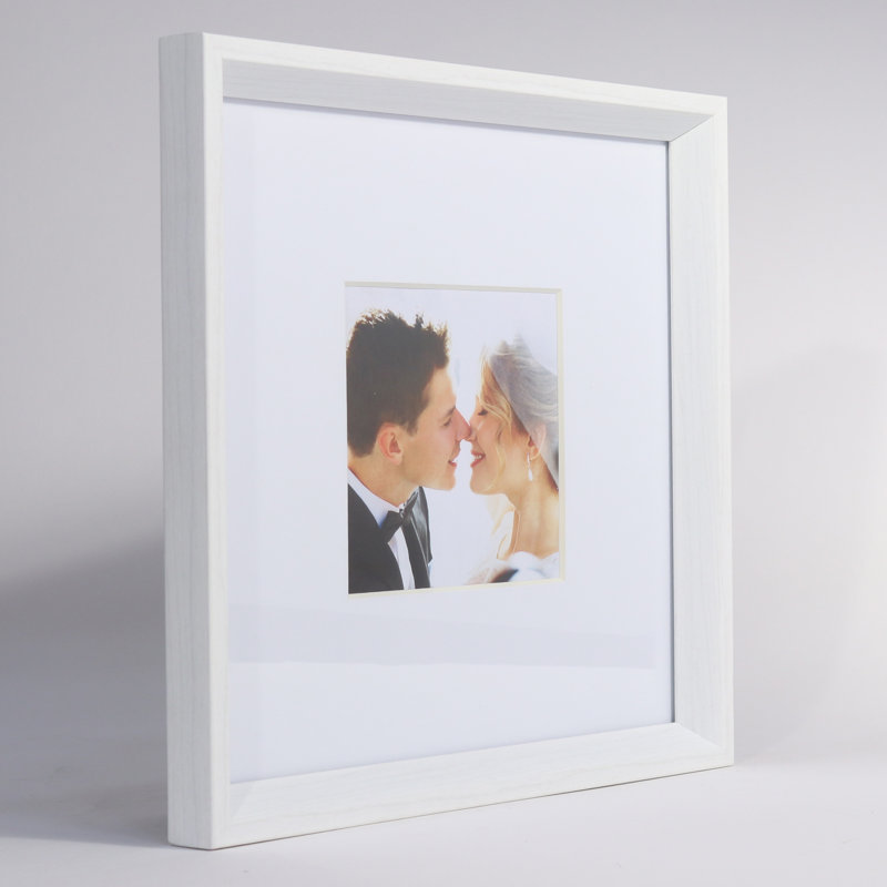 Cadre photo Arsav, 5 po x 5 po, Blanc galerie