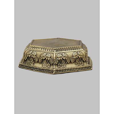 4 Inch Small Brass Pedestal for Deity Statue