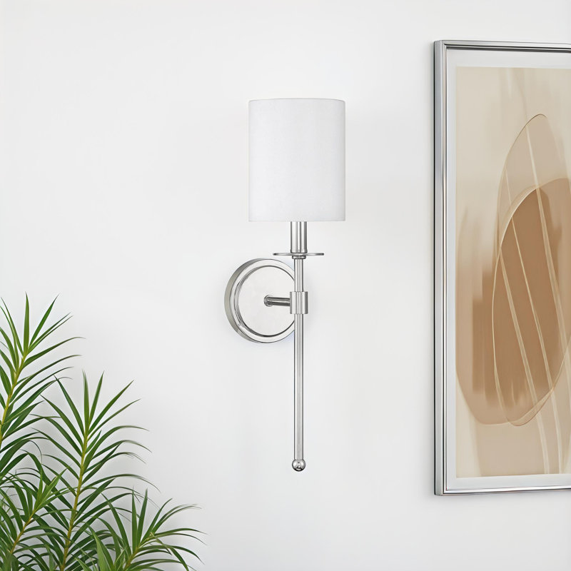 MacDowell 1 - Light Dimmable Wallchiere in Polished Nickel, Polished Nickel