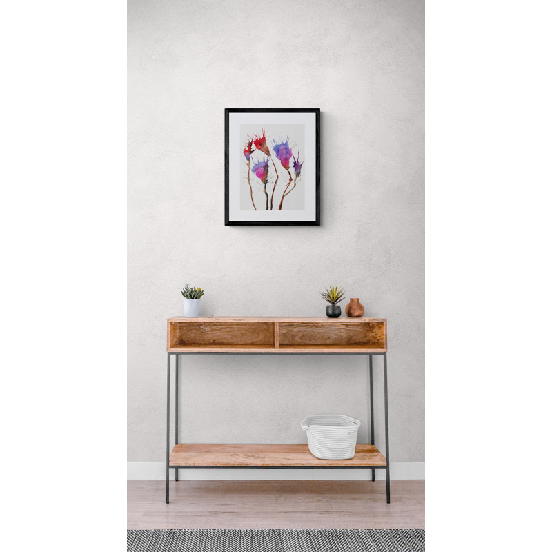 Tulips Print by Angel Estevez, Black Framed Paper, 20" H x 16" W