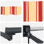 VidaXL 250cm W x 200cm D Polyester Cover Retractable Patio Awning-130829508-130829507-130829504