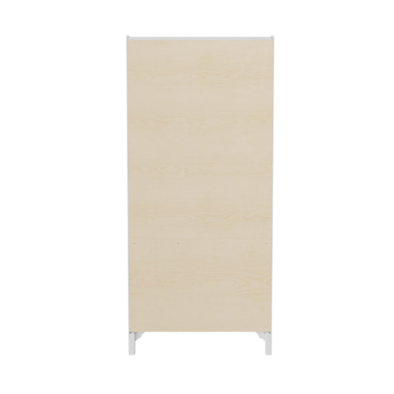 Willa II Storage Cabinet, Aged White/Brown