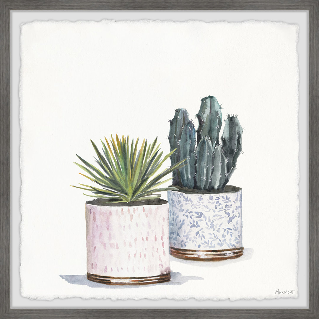 'Frozen Cactus' - Picture Frame Painting Print on Paper