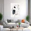 Monochrome Dance Abstract Modern Wall Art Print-624370709