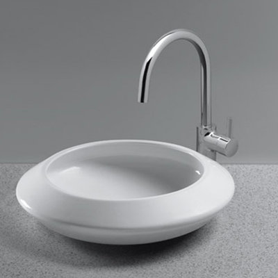 Curva™ Vitreous China Circular Vessel Bathroom Sink