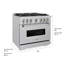 ZLINE 36 in. Classic Dual Fuel Range with 6 Burner DuoPro Cooktop and Electric Convection Oven-1609940883-1609940887