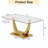 Bertold Glass Top Dining Table