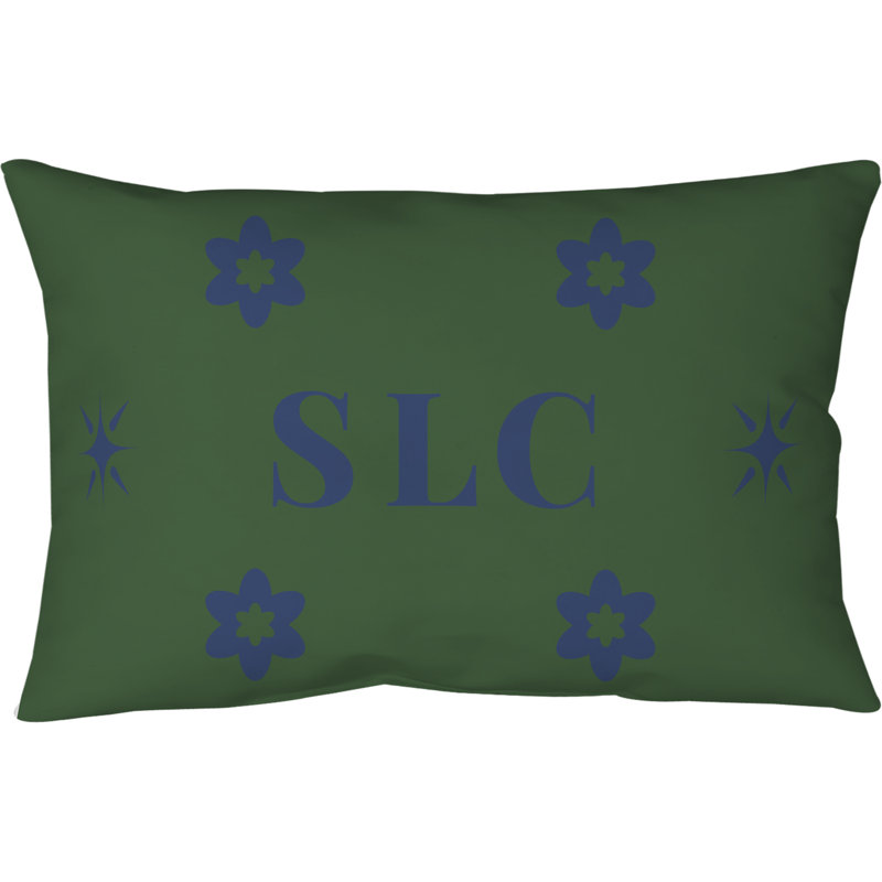Coussin en simili suède de basketball Utah 20 po x 14 po, Vert, bleu, Salt Lake City