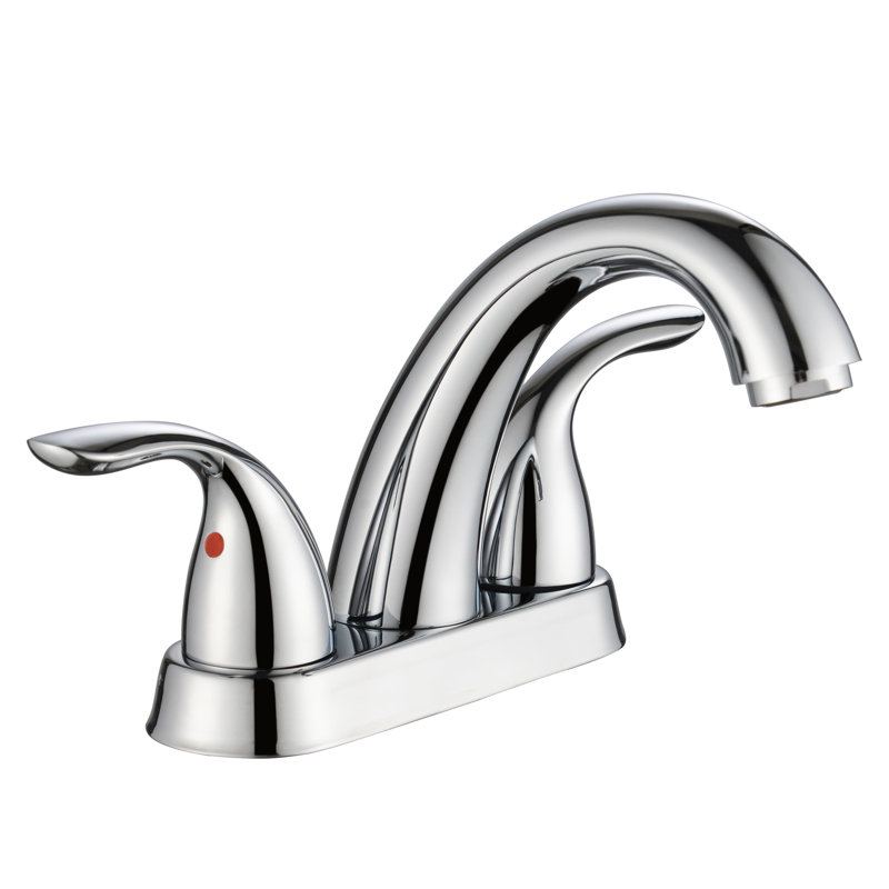 Robinet de lavabo de salle de bain à 2 poignées 5,45 po Nicole, Chrome
