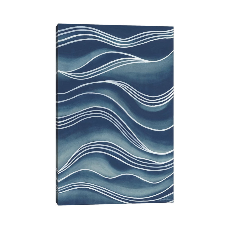 Wind And Waves I by Vanna Lam - Wrapped Canvas Painting, 101.6 cm H x 66.04 cm W x 3.175 cm D