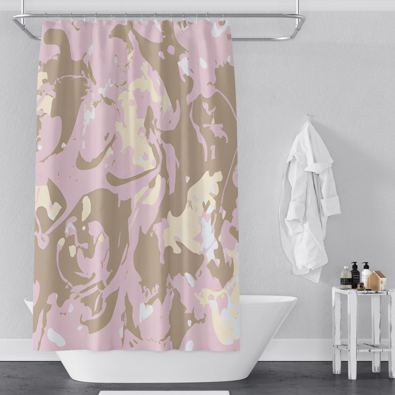 Bastarache Abstract Shower Curtain, 83" H x 70" W