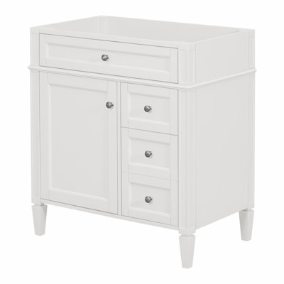 Meuble-lavabo moderne 30 po sans lavabo 30 po - 2 + 1 tiroirs, conception compacte