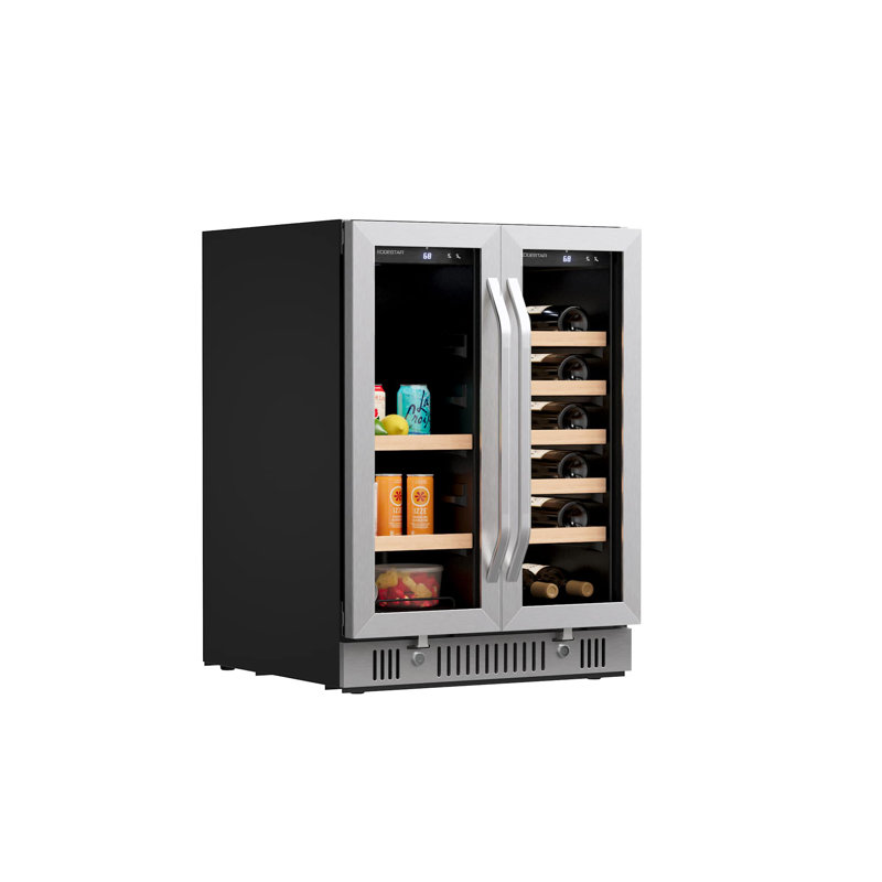 24 Inch Wide 18 Bottle Capacity and 47 Can Capacity Wine and Beverage Cooler